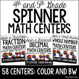 Math Centers {4th and 5th Grade Math Spinner Centers BUNDLE}