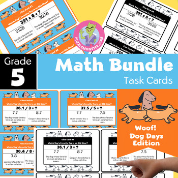 Preview of Back from Break Activity Bundle | Math Review for 5th Grade