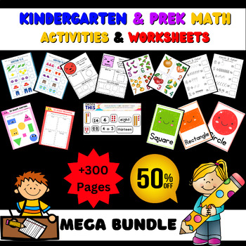 Preview of Math Centers Activities BUNDLE April Morning work For 1st Grade & Kindergarten