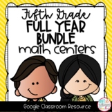 Math Centers BUNDLE for Fifth Grade GOOGLE Classroom Digit