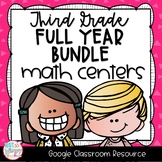 Math Centers BUNDLE for Third Grade GOOGLE Classroom Digit
