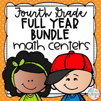 Preview of Math Centers Bundle FOURTH GRADE