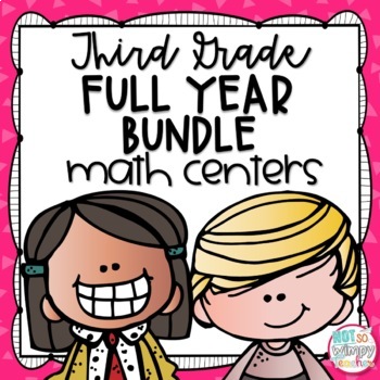 Preview of Math Centers Bundle THIRD GRADE