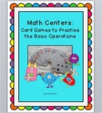 Math Centers: Card Games to Practise the Basic Operations