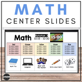 Math Centers | Center Rotation Slides | Small Groups Googl