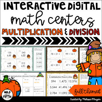Preview of Math Centers | Digital | Multiplication & Division