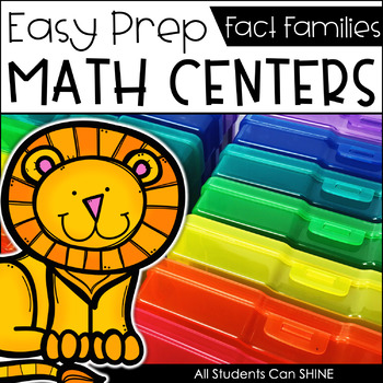 Preview of Math Centers {Fact Families}
