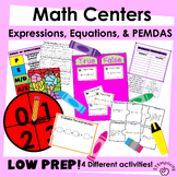 Math Centers & Games | Numerical Expressions, Properties, 