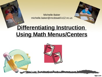 Preview of Math Centers Guide- Logistics and Ideas for Implementing