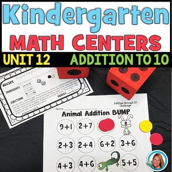 Addition to 10 Worksheets and Activities | Kindergarten Math Centers