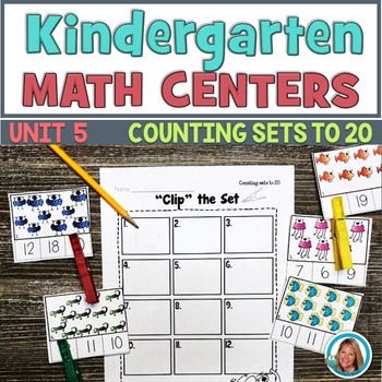 Math Centers Kindergarten - Counting Sets To 20 Worksheets And Activities