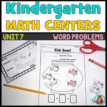 Preview of Math Centers Kindergarten | WORD PROBLEMS