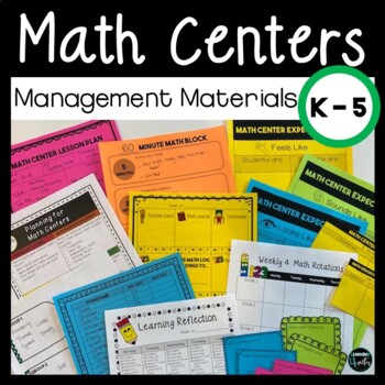 Preview of Math Centers Organization System for Teachers - Math Tool Kit - Set Up Kit