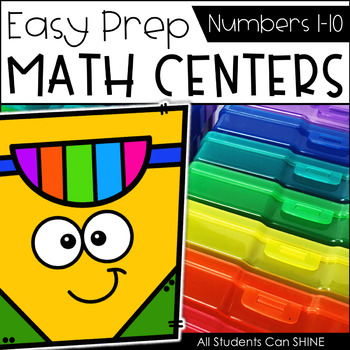 Preview of Math Centers {Number Sense 1-10}