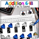 Math Centers Number Sense Addition Totals 6-18 Math Winter Game