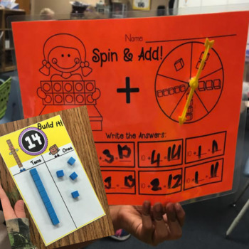 Math Centers - Place Value, Addition, & Subtraction by Cahill's Creations