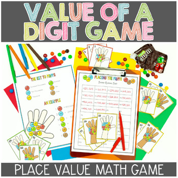 Preview of Place Value Game and Multiplying by 10 Math Game