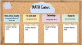 Math Centers Professional Development & Template