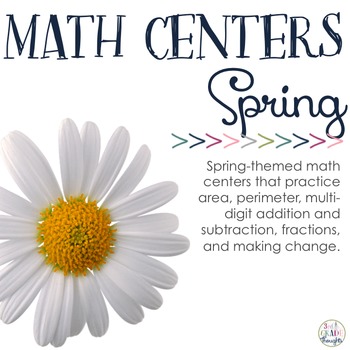Preview of Math Centers: Spring
