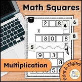 Standard Algorithm Multiplication Math Tiles - Gifted Enrichment Logic Puzzles