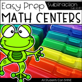 Math Centers {Subtraction to 10}