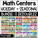 Math Centers and Activities (Holiday MEGA Bundle) w/ Digit