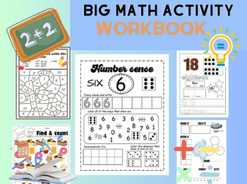 Preview of Math Centers and Games ACTIVITY and WORKBOOK for KIDS