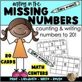 Missing Numbers to 20 - Math Center or Station Activity - 
