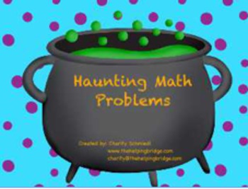 Preview of Math Centers at Halloween Time!