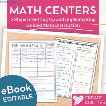 Preview of Math Centers eBook: Setting Up Effective Math Centers in Your Classroom