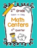 Math Centers for 2nd Grade (4th Quarter - Common Core)