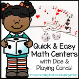 Math Centers for Dice and Playing Cards