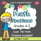 Math Centers for Grades 4 and 5- Growing Bundle