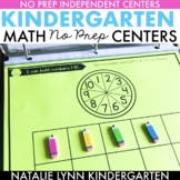 Math Centers for Kindergarten and 1st Grade NO PREP