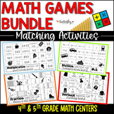 Math Centers for Upper Elementary BUNDLE | Math Games | Di