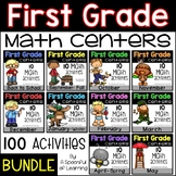 Math Centers for the Year - First Grade