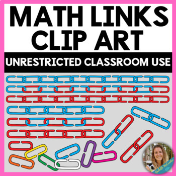 Preview of Math Chain Links Clipart - Connecting Links Clip Art, Math