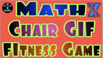 Preview of Math Chair GIF Fitness Game (Multiplication)