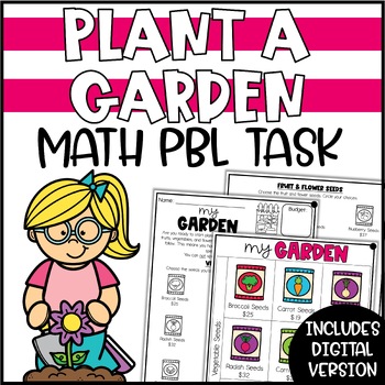 Preview of Math Challenge | Plant a Garden Project Based Learning