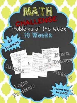 Preview of Math Challenge Problems of the Week