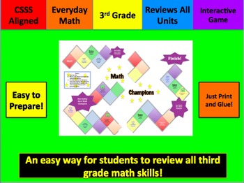 Preview of Math Champions: Third Grade Math Review Game