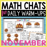 Math Chats FIRST GRADE November
