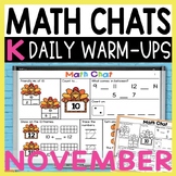 Daily Math Warm Ups for Kindergarten, Daily Math Talk Spir