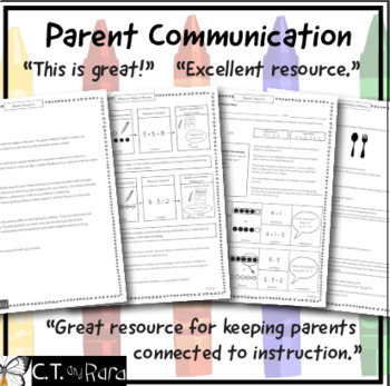 Preview of Parent Handouts | Math Word Problems | Compose Decompose | Making 10