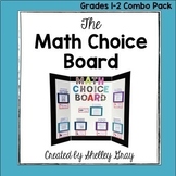 Math Choice Board Grade 1 and Grade 2 Bundle