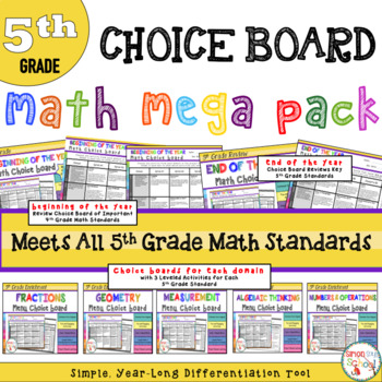 Preview of 5th Grade Math Projects Mega Bundle - ALL CCSS Standards  - Distance Learning