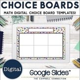 Editable Choice Board Template | Digital | Math