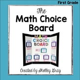 Math Choice Board for 1st Grade