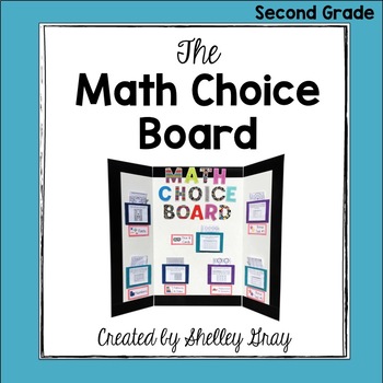 Preview of Math Choice Board for 2nd Grade