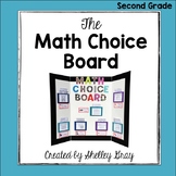 Math Choice Board for 2nd Grade